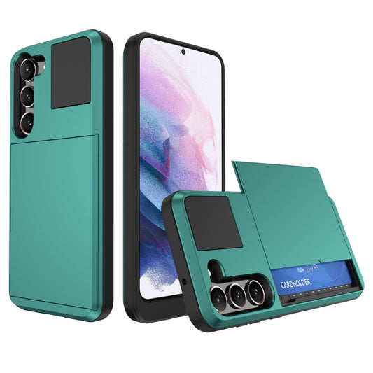 Multifunction Armor Slide Card Slot Phone Case, For Samsung Galaxy S23 Ultra 5G, For Samsung Galaxy S23 5G, For Samsung Galaxy S20 FE, For Samsung Galaxy S22 Ultra 5G, For Samsung Galaxy S22+ 5G, For Samsung Galaxy S22 5G, For Samsung Galaxy S21 5G����...