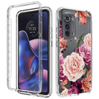 For Motorola Edge 2022 / Purple Floral