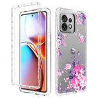 For Motorola Edge+ 2023 / Pink Flower