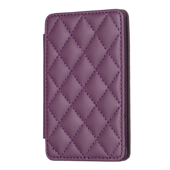 BFK05 Rhombus Pattern Card Bag Mobile Phone Back Sticker