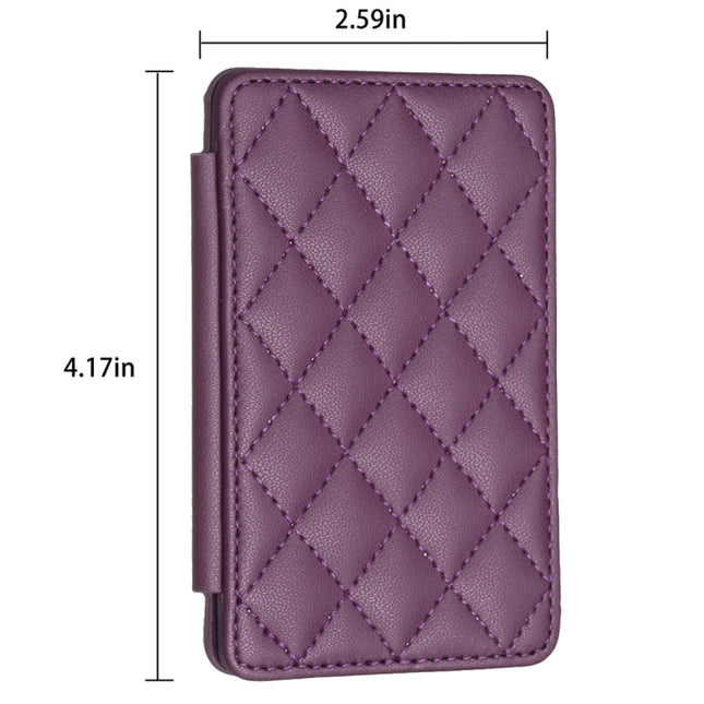 BFK05 Rhombus Pattern Card Bag Mobile Phone Back Sticker