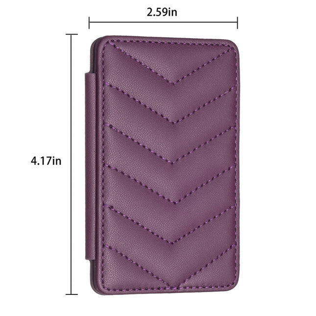 BFK02 Wave Pattern Card Bag Mobile Phone Back Sticker