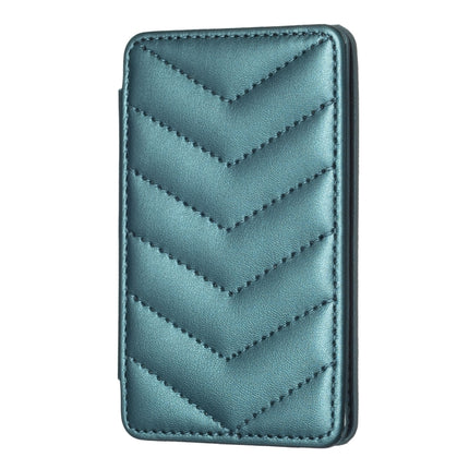 BFK02 Wave Pattern Card Bag Mobile Phone Back Sticker