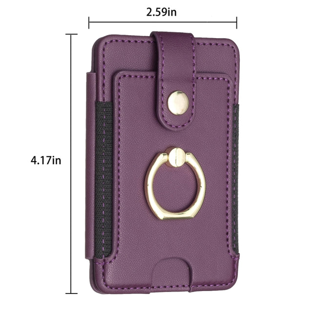 BFK03 Metal Ring Card Bag Mobile Phone Back Sticker