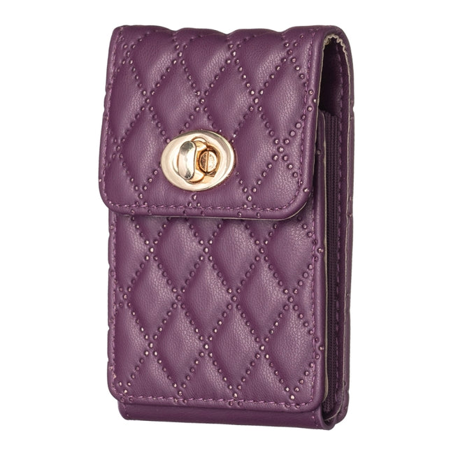 BFK07 Metal Buckle Vertical Card Bag Mobile Phone Back Sticker