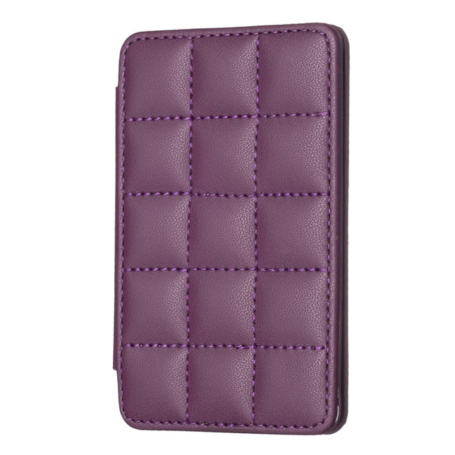 BFK01 Grid Pattern Card Bag Mobile Phone Back Sticker