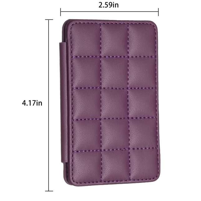 BFK01 Grid Pattern Card Bag Mobile Phone Back Sticker