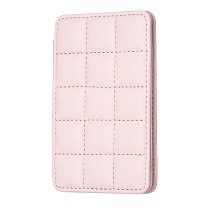 BFK01 Grid Pattern Card Bag Mobile Phone Back Sticker