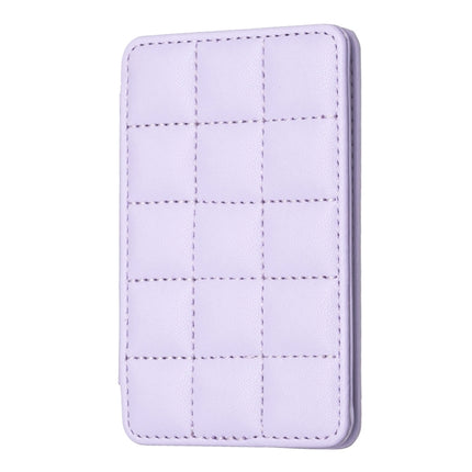 BFK01 Grid Pattern Card Bag Mobile Phone Back Sticker