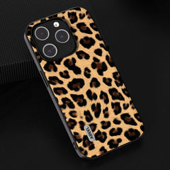 ABEEL Black Edge Leopard Phone Case, For iPhone 15 Pro Max, For iPhone 15 Pro, For iPhone 15 Plus, For iPhone 15, For iPhone 14 Plus, For iPhone 14