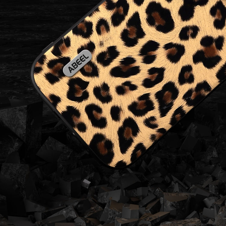 ABEEL Black Edge Leopard Phone Case, For iPhone 15 Pro Max, For iPhone 15 Pro, For iPhone 15 Plus, For iPhone 15, For iPhone 14 Plus, For iPhone 14
