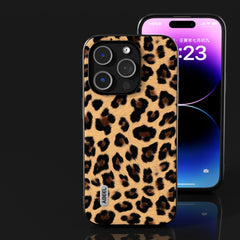 ABEEL Black Edge Leopard Phone Case, For iPhone 15 Pro Max, For iPhone 15 Pro, For iPhone 15 Plus, For iPhone 15, For iPhone 14 Plus, For iPhone 14, For iPhone 14 Pro, For iPhone 14 Pro Max