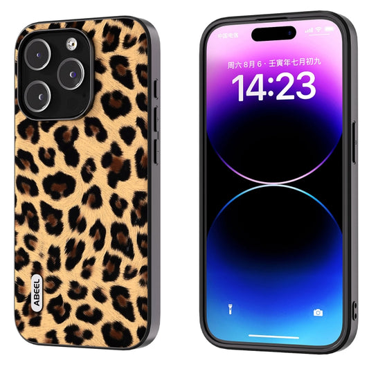 Funda para teléfono ABEEL con borde negro y estampado de leopardo, para iPhone 15 Pro Max, para iPhone 15 Pro, para iPhone 15 Plus, para iPhone 15, para iPhone 14 Plus, para iPhone 14, para iPhone 14 Pro, para iPhone 14 Pro Max