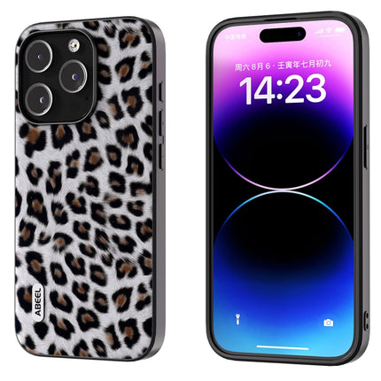 ABEEL Black Edge Leopard Phone Case, For iPhone 15 Pro Max, For iPhone 15 Pro, For iPhone 15 Plus, For iPhone 15, For iPhone 14 Plus, For iPhone 14