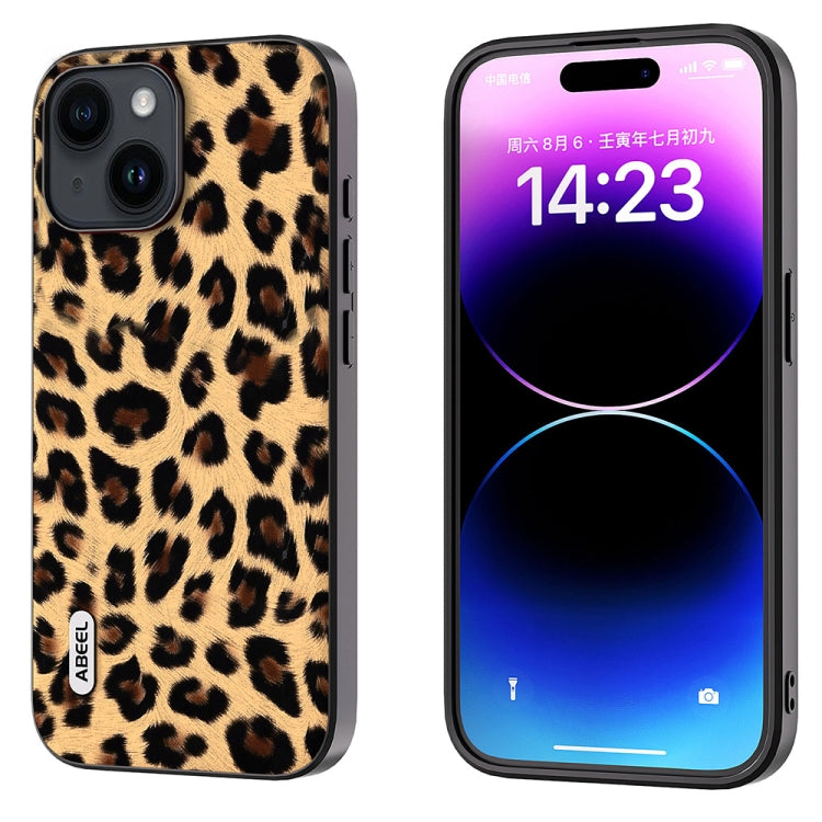 ABEEL Black Edge Leopard Handyhülle, Für iPhone 15 Pro Max, Für iPhone 15 Pro, Für iPhone 15 Plus, Für iPhone 15, Für iPhone 14 Plus, Für iPhone 14, Für iPhone 14 Pro, Für iPhone 14 Pro Max