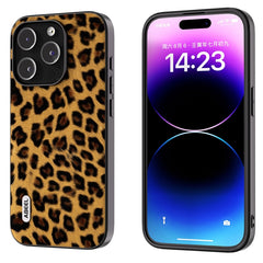 ABEEL Black Edge Leopard Phone Case, For iPhone 15 Pro Max, For iPhone 15 Pro, For iPhone 15 Plus, For iPhone 15, For iPhone 14 Plus, For iPhone 14, For iPhone 14 Pro, For iPhone 14 Pro Max