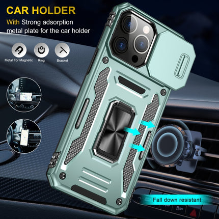 Armor PC + TPU Camera Shield Phone Case, For iPhone 16 Pro, For iPhone 16 Plus, For iPhone 16