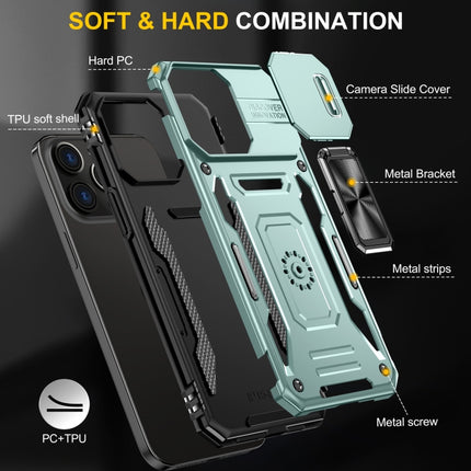 Armor PC + TPU Camera Shield Phone Case, For iPhone 16 Pro, For iPhone 16 Plus, For iPhone 16