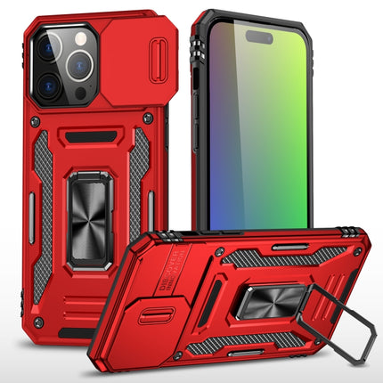 Armor PC + TPU Camera Shield Phone Case, For iPhone 16 Pro, For iPhone 16 Plus, For iPhone 16
