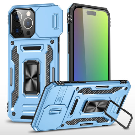 Armor PC + TPU Camera Shield Phone Case, For iPhone 16 Pro, For iPhone 16 Plus, For iPhone 16