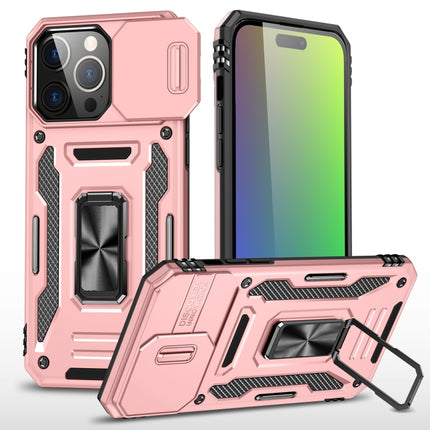 Armor PC + TPU Camera Shield Phone Case, For iPhone 16 Pro, For iPhone 16 Plus, For iPhone 16