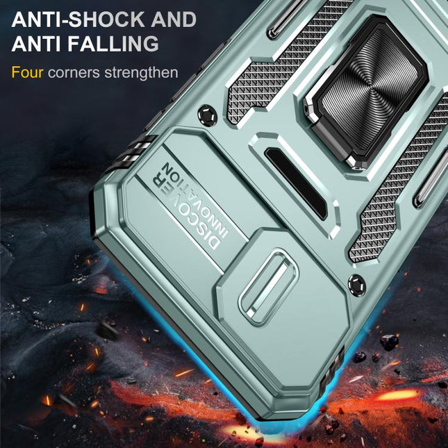 Armor PC + TPU Camera Shield Phone Case, For iPhone 17e / 16e, For iPhone 17 Pro Max, For iPhone 17 Pro