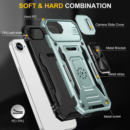 Armor PC + TPU Camera Shield Phone Case, For iPhone 17e / 16e, For iPhone 17 Pro Max, For iPhone 17 Pro