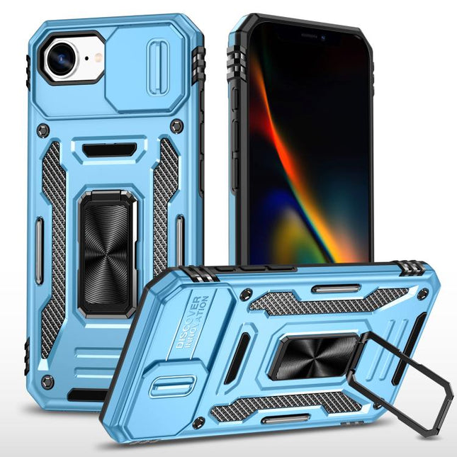 Armor PC + TPU Camera Shield Phone Case, For iPhone 18 Pro / 17 Pro, For iPhone 18 Pro Max / 17 Pro Max, For iPhone 17e / 16e