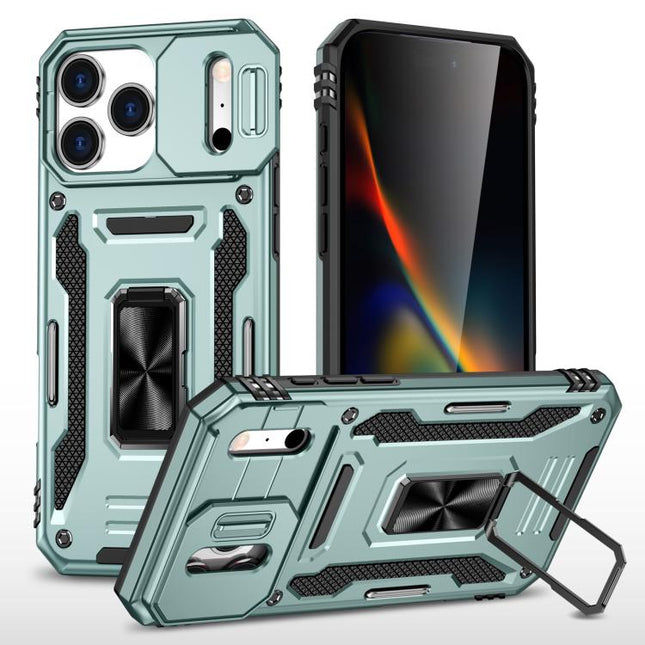 Armor PC + TPU Camera Shield Phone Case, For iPhone 17 Pro Max, For iPhone 17 Pro, For iPhone 17