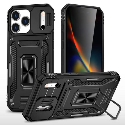 Armor PC + TPU Camera Shield Phone Case, For iPhone 17e / 16e, For iPhone 17 Pro Max, For iPhone 17 Pro