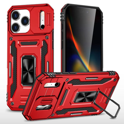 Armor PC + TPU Camera Shield Phone Case, For iPhone 17e / 16e, For iPhone 17 Pro Max, For iPhone 17 Pro