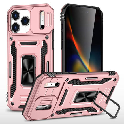 Armor PC + TPU Camera Shield Phone Case, For iPhone 17e / 16e, For iPhone 17 Pro Max, For iPhone 17 Pro