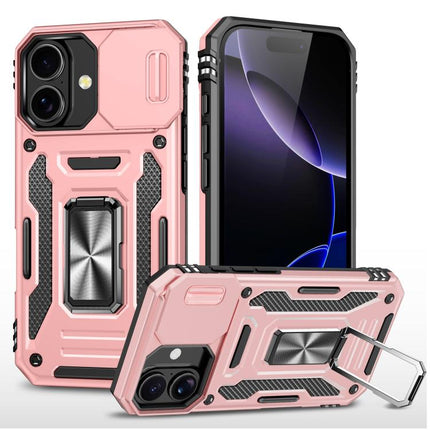 Armor PC + TPU Camera Shield Phone Case, For iPhone 17, For iPhone Air, For iPhone 16 Pro Max