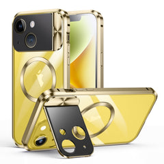 Large Window Holder MagSafe Magnetic Metal Phone Case, For iPhone 14 Plus, For iPhone 15 Pro Max, For iPhone 14, For iPhone 15 Pro