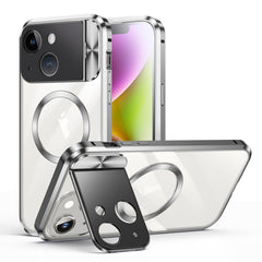 Large Window Holder MagSafe Magnetic Metal Phone Case, For iPhone 14 Plus, For iPhone 15 Pro Max, For iPhone 14, For iPhone 15 Pro