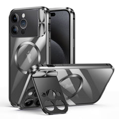 Large Window Holder MagSafe Magnetic Metal Phone Case, For iPhone 14 Plus, For iPhone 15 Pro Max, For iPhone 14, For iPhone 15 Pro