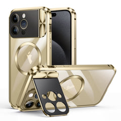 Large Window Holder MagSafe Magnetic Metal Phone Case, For iPhone 14 Plus, For iPhone 15 Pro Max, For iPhone 14, For iPhone 15 Pro