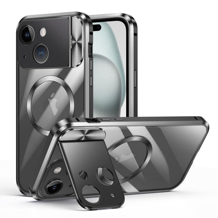 Large Window Holder MagSafe Magnetic Metal Phone Case, For iPhone 15 Pro Max, For iPhone 14, For iPhone 15 Pro, For iPhone 14 Pro, For iPhone 15