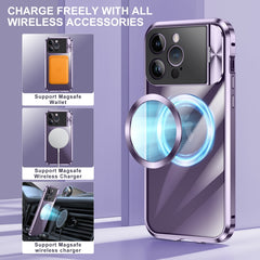 Large Window Holder MagSafe Magnetic Metal Phone Case, For iPhone 14 Plus, For iPhone 15 Pro Max, For iPhone 14, For iPhone 15 Pro