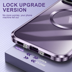 Large Window Holder MagSafe Magnetic Metal Phone Case, For iPhone 14 Plus, For iPhone 15 Pro Max, For iPhone 14, For iPhone 15 Pro