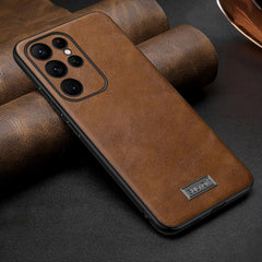SULADA Shockproof TPU Hybrid Handmade Leather Phone Case, For Samsung Galaxy S25 5G, For Samsung Galaxy S25+ 5G, For Samsung Galaxy S25 Ultra 5G, For Samsung Galaxy S24 Ultra 5G
