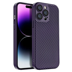 Honeycomb Radiating PC Phone Case, For iPhone 14 Plus, For iPhone 14, For iPhone 14 Pro, For iPhone 14 Pro Max