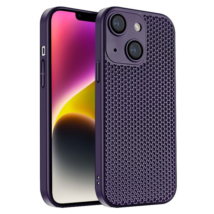 Honeycomb Radiating PC Phone Case, For iPhone 14 Plus, For iPhone 14, For iPhone 14 Pro, For iPhone 14 Pro Max