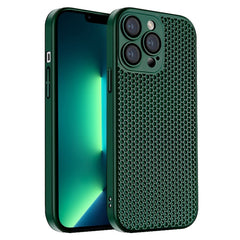 Honeycomb Radiating PC Phone Case, For iPhone 13 Pro Max, For iPhone 13 Pro, For iPhone 13, For iPhone 12