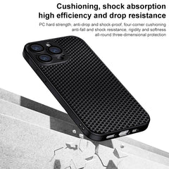 Honeycomb Radiating PC Phone Case, For iPhone 13 Pro Max, For iPhone 13 Pro, For iPhone 13, For iPhone 12