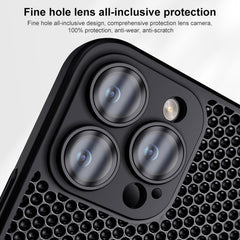 Honeycomb Radiating PC Phone Case, For iPhone 13 Pro Max, For iPhone 13 Pro, For iPhone 13, For iPhone 12