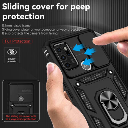 Sliding Camshield Holder Phone Case, For Motorola Moto G60s, For Motorola Moto G50, For Motorola One 5G Ace