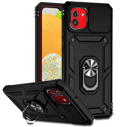 Sliding Camshield Holder Phone Case, For Samsung Galaxy A03, For Samsung Galaxy A03 166mm, For Samsung Galaxy A02s / A03s 164mm