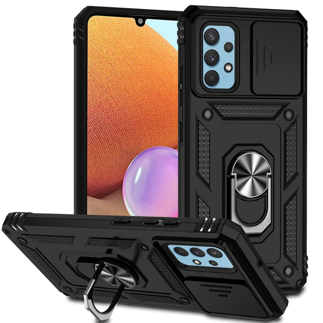 Sliding Camshield Holder Phone Case, For Samsung Galaxy A02s / A03s 165mm, For Samsung Galaxy A32 4G, For Samsung Galaxy A32 5G