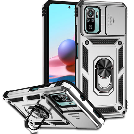 Sliding Camshield Holder Phone Case, For Xiaomi Redmi Note 10 Pro, For Xiaomi Redmi Note 10, For Xiaomi Poco X3